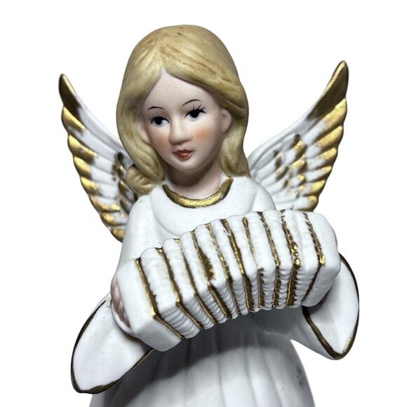 Berman & Anderson Christmas Angel Accordion Music Box - Non-Functional Vintage - Picture 5 of 8